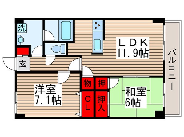 アウラ10の物件間取画像